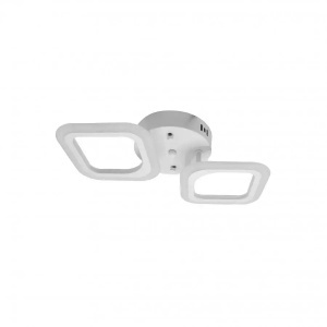 Lustra LED ERIKA 11W, 2 Patrate, lumina Neutra, Alb - Img 2
