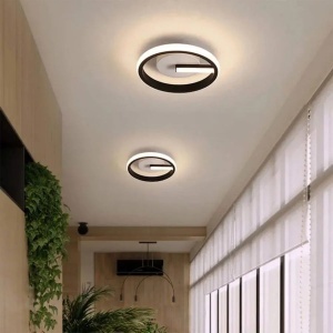 Lustra LED VICTORIA 16W, Rotunda, lumina Rece/Calda/Neutra, Negru Alb - Img 3