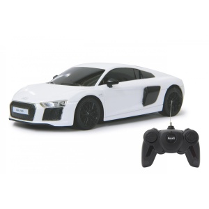 MASINA CU TELECOMANDA AUDI R8 ALB CU SCARA 1 LA 24 - Img 3