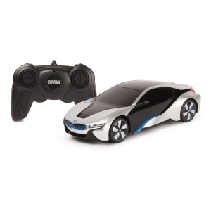 MASINA CU TELECOMANDA BMW I8 ARGINTIE SCARA 1 LA 24 - Img 2