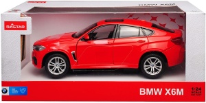 MASINUTA METALICA BMW X6M ROSU SCARA 1 LA 24 - Img 1