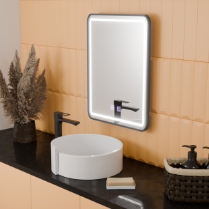 Oglinda LED Rectangulara, 45x60cm, Taglio Touch, Sistem Dezaburire - Img 1