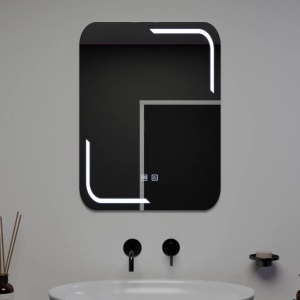 Oglinda LED Rectangulara, 60x80cm, Touch Ulrich, Sistem Dezaburire, Dimabila - Img 1