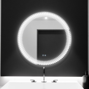 Oglinda LED Rotunda 70cm, Stellaire Touch, Sistem Dezaburire, Dimabila - Img 3