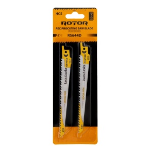 Panza fierastrau sabie pentru Lemn 152x19x1,27 mm Set 2 buc ROTOR RS644D - Img 2