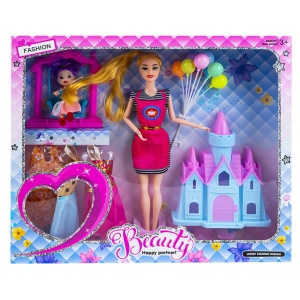 Papusa cu accesorii + castel - Img 2