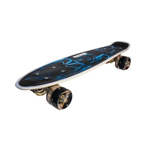 Placa skateboard cu roti silicon, led - Img 2