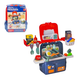 Play set bucatarie in ghiozdanel, 42 piese - Img 1