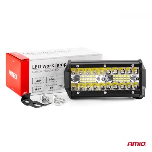 Proiector LED pentru Off-Road, ATV, SSV, cu doua fluxuri de lumina, culoare 6500K, 120W, tensiune 9 - 36V, dimensiuni 170 x 74 x 63 mm - Img 10