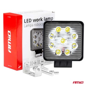 Proiector LED pentru Off-Road, ATV, SSV, culoare 6500K, LED FLOOD,, tensiune 9 - 36V, dimensiune, 110 x 110 mm - Img 9