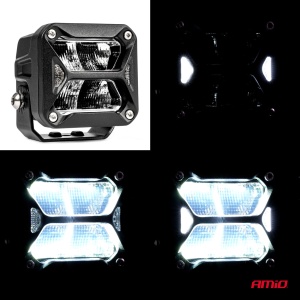 Proiector LED "PRO SERIES" cu doua functii pentru Off-Road, ATV, SSV, putere 18W, 1800lm, culoare 6000K, tensiune 10-30V, dimensiuni 82 x 78 x 76 mm - Img 7