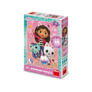 Puzzle 200 piese, Casa de papusi a lui Gabby - DINO TOYS - Img 1
