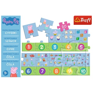 PUZZLE EDUCATIONAL 20 PIESE NUMERE PEPPA PIG - Img 3