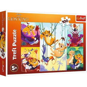 PUZZLE TREFL 100 DISNEY CURAJOSUL REGE LION - Img 1