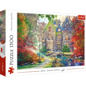 PUZZLE TREFL 1500 CONAC DE TOAMNA - Img 1