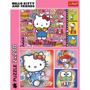 PUZZLE TREFL 2X200 HELLO KITTY SI PRIETENII - Img 4