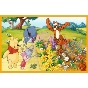 PUZZLE TREFL 2X24 DISNEY WINNIE THE POOH ZI DE JOACA CU WINNIE SI PRIETENII - Img 2