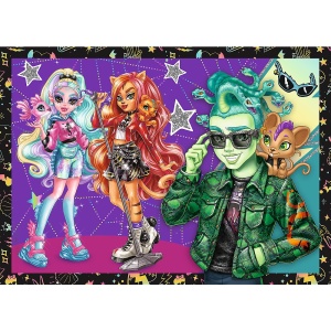 PUZZLE TREFL 4IN1 MONSTER HIGH O ZI ELECTRIZANTA - Img 3