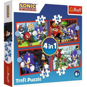 PUZZLE TREFL 4IN1 SONIC AVENTURILE LUI SONIC - Img 1