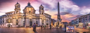 PUZZLE TREFL 500 PANORAMA PIATA NAVONA DIN ROMA - Img 2