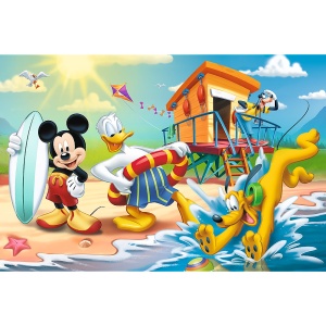 PUZZLE TREFL 60 DISTRACTIE PE PLAJA CU MICKEY MOUSE - Img 2