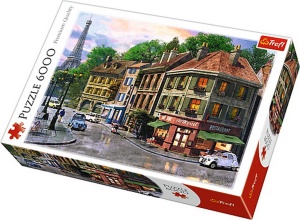 PUZZLE TREFL 6000 STRAZILE PARISULUI - Img 1