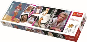 PUZZLE TREFL PANORAMA 500 COLAJ MARILYN MONROE - Img 1