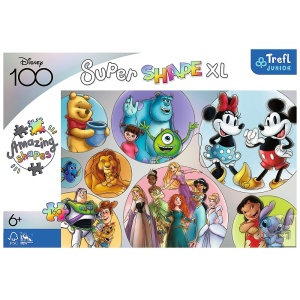PUZZLE TREFL PRIMO SUPER SHAPE XXL 160 DISNEY 100 LUMEA DISNEY - Img 3