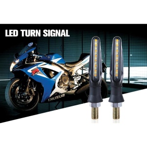 Set 2 lampi Semnalizare Moto SECVENTIALA, cu 2 functii, pozitie si semnalizare, 12V - Img 5