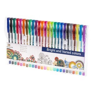 Set 25 piese, Pixuri cu gel multicolor cu sclipici (glitter) - Img 8