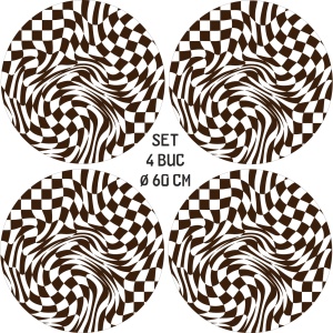 Set 4 Folii Imprimate Outdoor cu EcoSolvent, autoadezive, pentru decorarea jantelor auto, dimetru 60 cm, model FJT-04 - Img 4