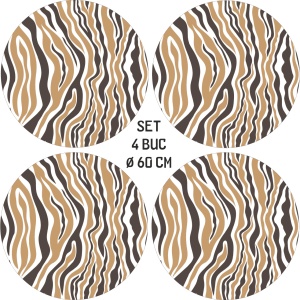 Set 4 Folii Imprimate Outdoor cu EcoSolvent, autoadezive, pentru decorarea jantelor auto, dimetru 60 cm, model FJT-14 - Img 4