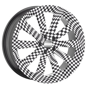 Set 4 Folii Imprimate Outdoor cu EcoSolvent, autoadezive, pentru decorarea jantelor auto, dimetru 60 cm, model FJT-32 - Img 3