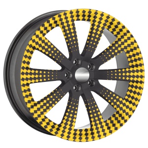 Set 4 Folii Imprimate Outdoor cu EcoSolvent, autoadezive, pentru decorarea jantelor auto, dimetru 60 cm, model FJT-40 - Img 3