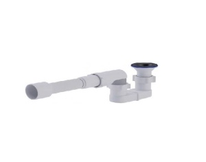 Sifon pentru cadita dus, Hypo,1,1/2",legatura joasa, cu ventil - Img 1