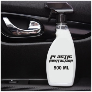 Solutie intretinere, revitalizare si curatare elemente din plastic, 500ml, cu pulverizator si aplicator - Img 1
