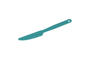 Tacamuri camping - drumetie Sea To Summit Charcoal - set 3 bucati cu carabina, pacific blue - Img 8