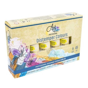 Tempera Art, GALBEN LAMAIE, 45ml, 6 buc/set - ARTLINE - Img 1
