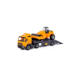 Trailer+cilindru asfalt - Volvo PowerTruck, 89x19x25 cm, Wader - Img 1