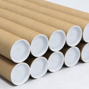 Tub din carton pentru protectie la transport folii si printuri, lungime 130 cm, diametru Ø76mm, grosime perete 4mm - Img 1