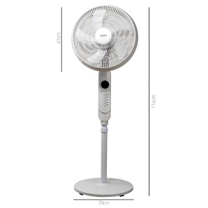 Ventilator de Podea 16" BÖHM BF403RC-5B Număr viteze 3, 45W, Reglaj pe inaltime pana la 125 cm, Functie de oscilatie 75° - Img 7