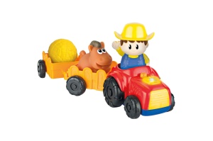 WINFUN TRACTORAS CU REMORCA SI FIGURINA FERMIER - Img 2