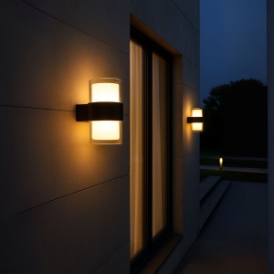 Aplica LED Exterior MIRA, 2 Surse de lumina, Lumina Calda, Negru - Img 2