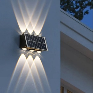 Aplica LED Exterior Solaris, 6 Surse de lumina, Lumina Calda, Negru - Img 1