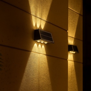 Aplica LED Exterior Solaris, 6 Surse de lumina, Lumina Calda, Negru - Img 2