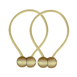 Bratara magnetica de prindere perdele/draperii, model GOLDEN BALLS - Img 2