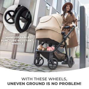 CARUCIOR KINDERKRAFT NEWLY, 3 IN 1, LIGHT GREY - Img 2
