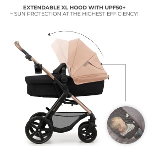 CARUCIOR MULTIFUNCTIONAL KINDERKRAFT MOOV 2 EVA 4IN1 SAND BEIGE - Img 4