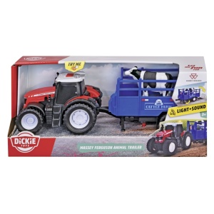 DICKIE MASSEY FERGUSON TRACTOR SI REMORCA CU SUNETE SI LUMINI - Img 1