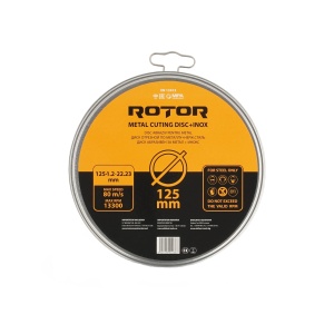 Disc abraziv pentru metal+inox ROTOR 125*1,2*22,23 set 10 - Img 1